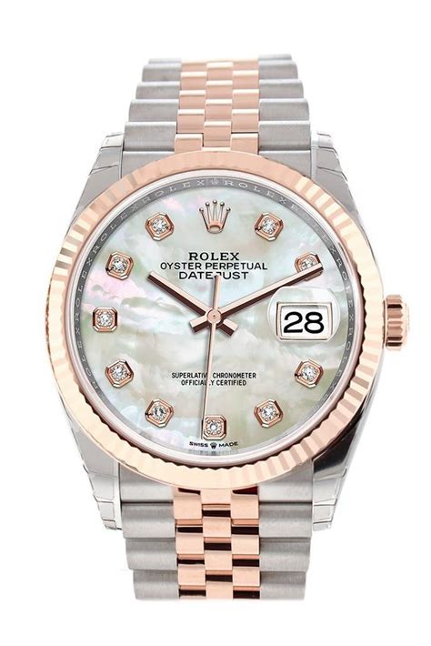 rolex mother of pearl datejust 33mm|Rolex Datejust 36 stainless steel.